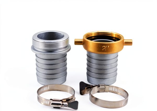 YeulYuuri Universal Hose Fitting Aluminum Brass 2 Inch Gray-2