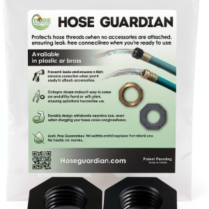 Hose Guardian Garden Hose Thread Protectors Black Plastic-0