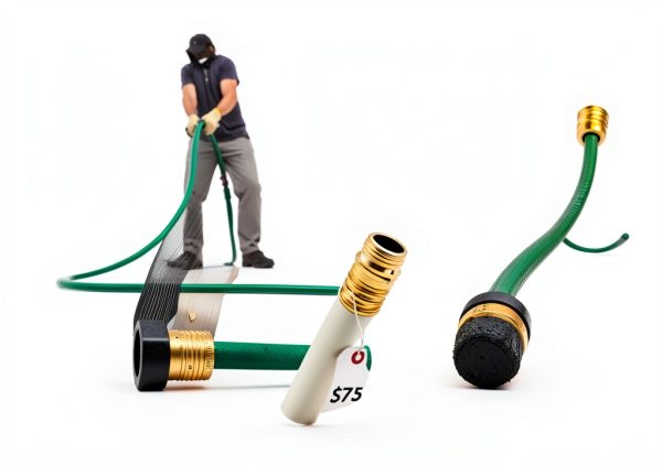 Hose Guardian Garden Hose Thread Protectors Black Plastic-2