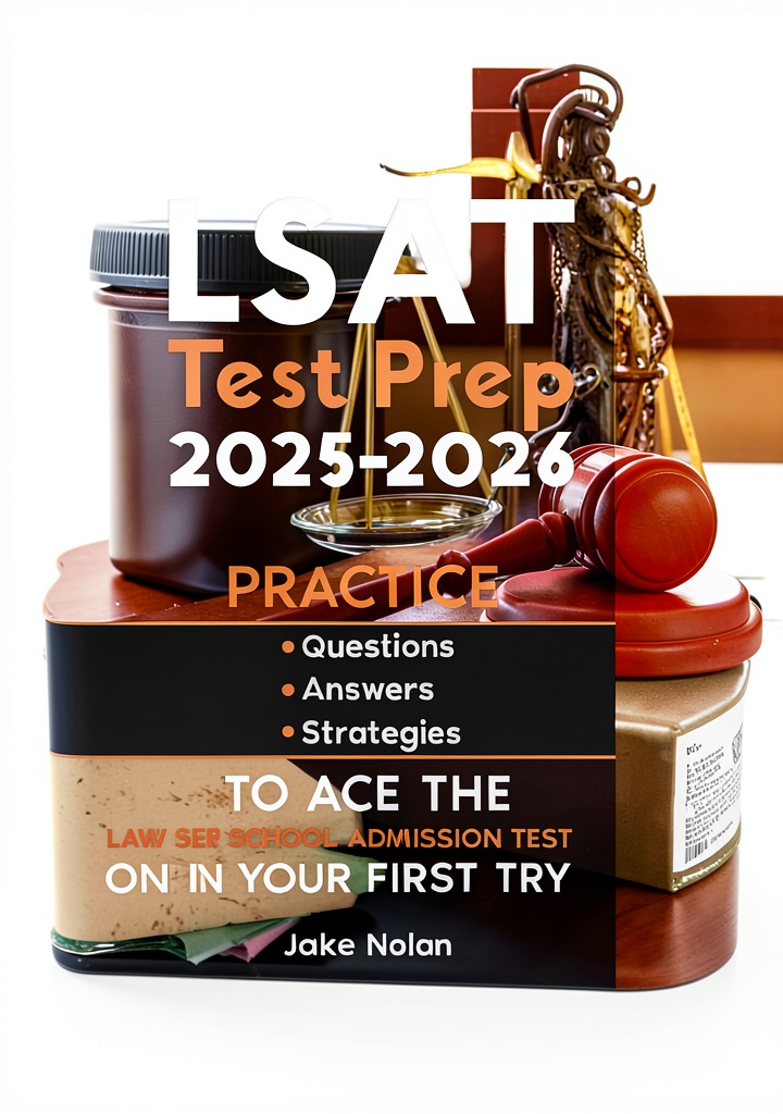 LSAT Test Guide displayed on a Kindle device