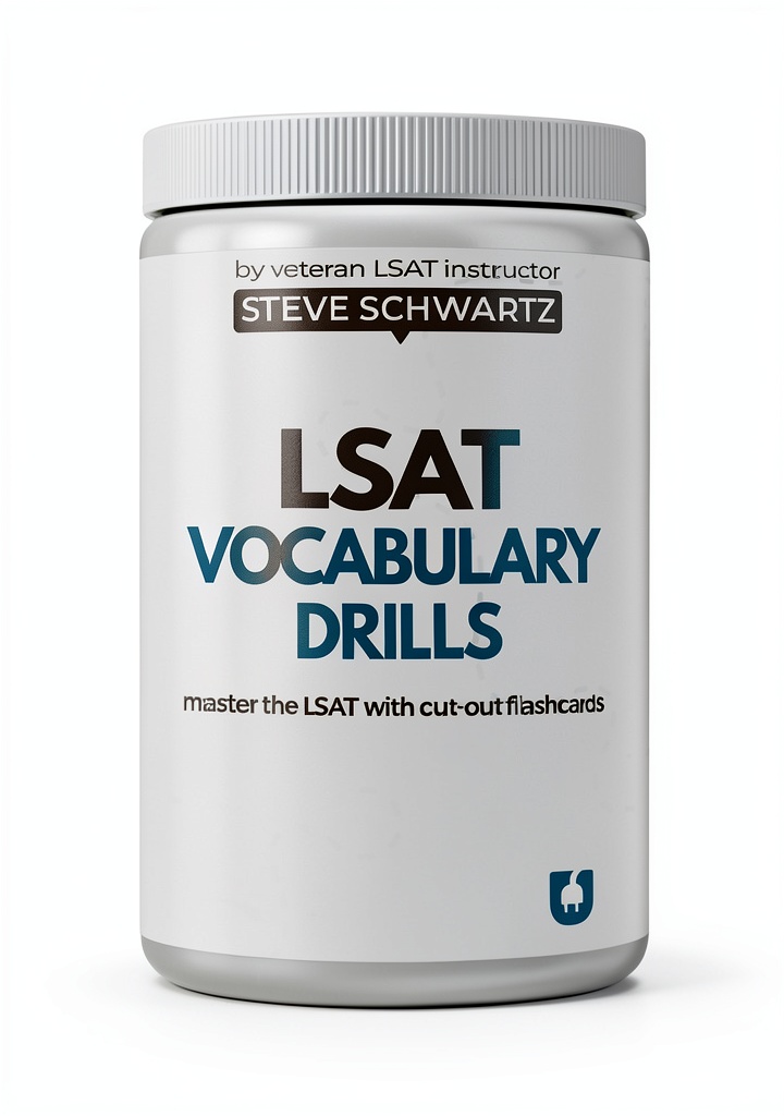 LSAT Test Guide open on a Kindle device showing study content