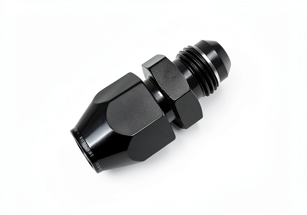 Red Horse Performance hose adapter installed in a fluid system