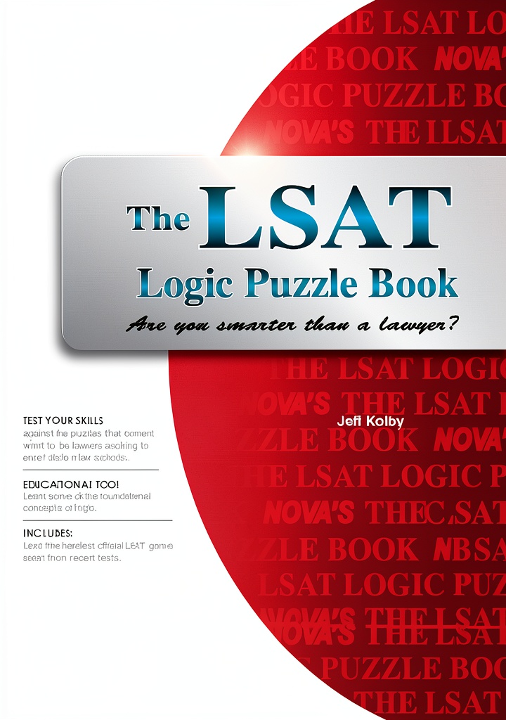 'Nova Press LSAT Logic Games Guide displayed on a Kindle device'