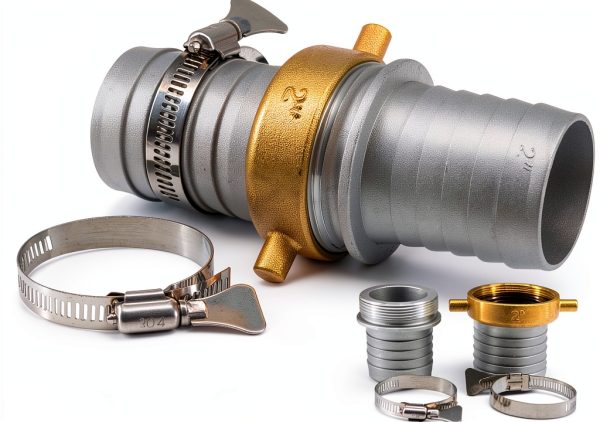 YeulYuuri Universal Hose Fitting Aluminum Brass 2 Inch Gray-0