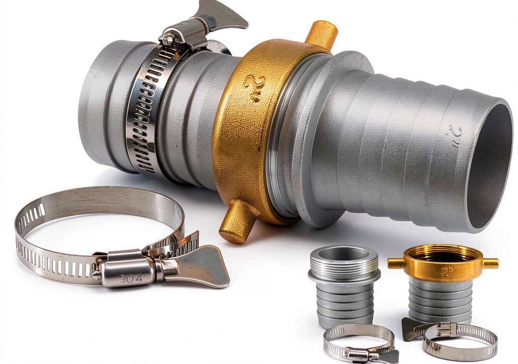YeulYuuri universal hose fitting showing aluminum and brass components