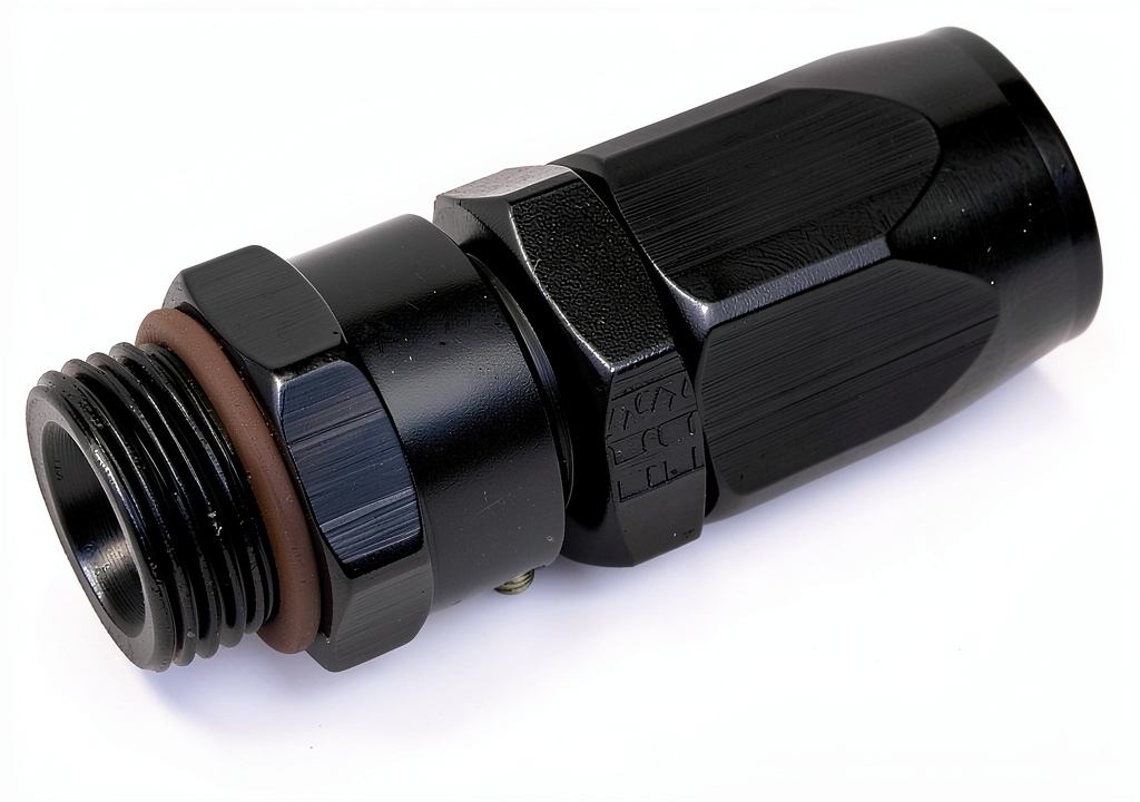 Fragola hose end adapter showing chrome finish and dimensions