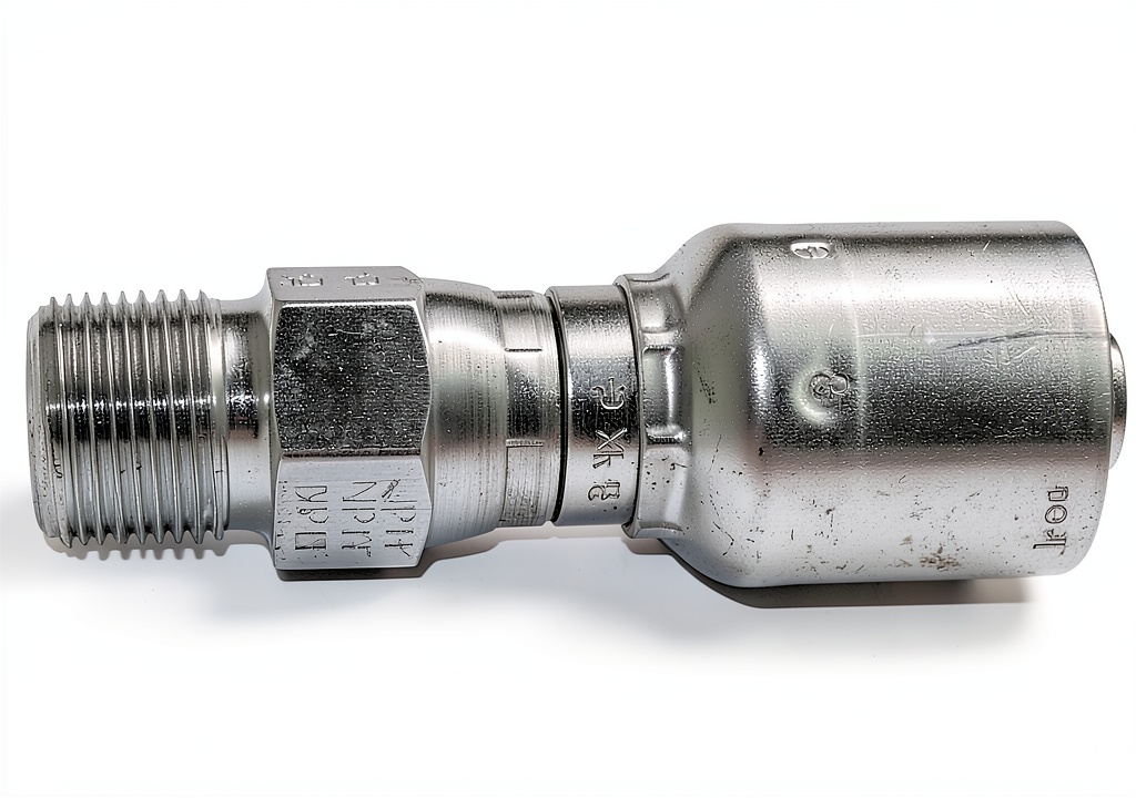 Parker universal hose fitting in industrial setup
