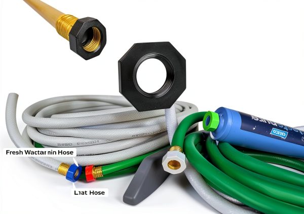 Hose Guardian Garden Hose Thread Protectors Black Plastic-3