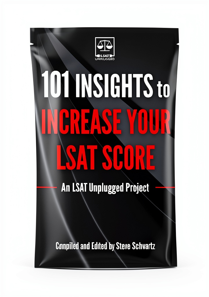 'LSAT Test Prep Guide on a Kindle device'