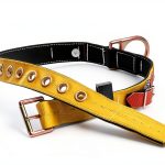 MSA 415339 Miner's Nylon and 1-3/4" Polyester Web Body Belt with Tongue Buckle, Fixed D-Ring and Straps, X-Large-0