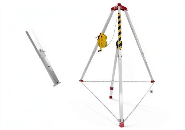 Confined Space Tripod Kit AOLIU – 2600lb Winch, Adjustable 5.2‑8ft-3