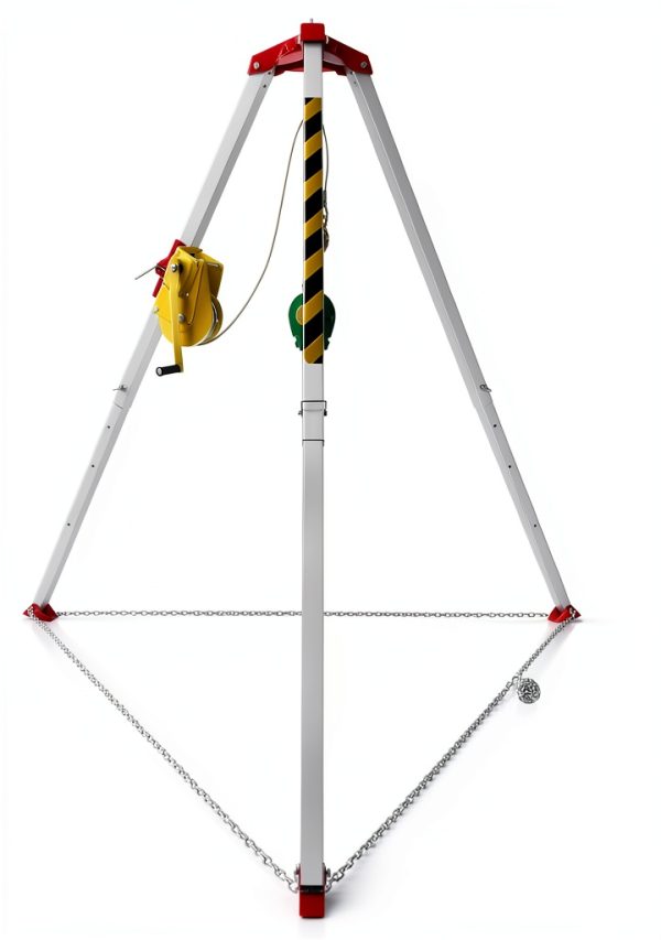 Confined Space Tripod Kit AOLIU – 2600lb Winch, Adjustable 5.2‑8ft-7