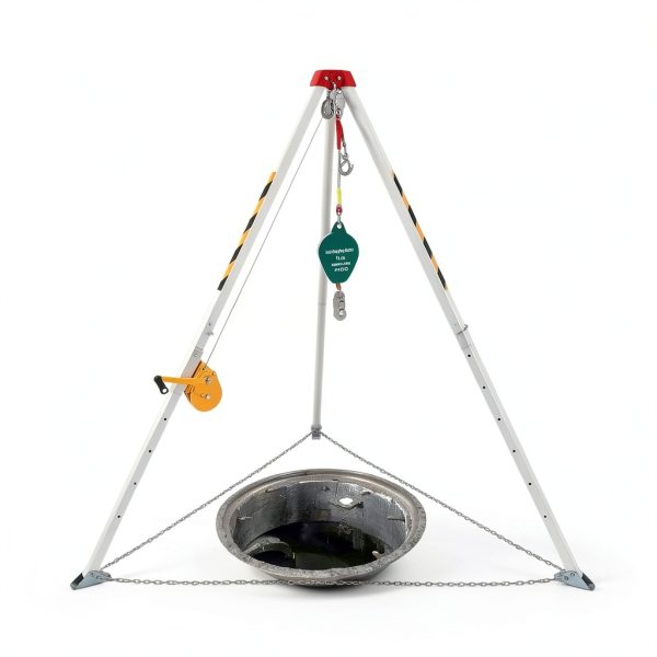 Confined Space Tripod Kit TROPOW 1200 lb Winch 49.2 ft Cable-7
