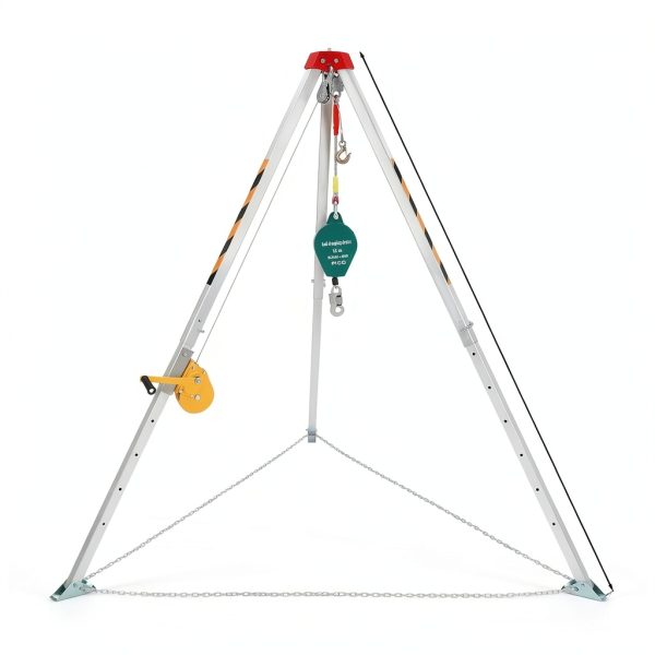Confined Space Tripod Kit TROPOW 1200 lb Winch 49.2 ft Cable-6