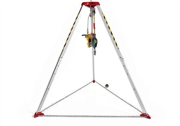 Confined Space Tripod Kit AOLIU – 2600lb Winch, Adjustable 5.2‑8ft-8