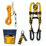 DEWALT Rooftop Safety Kit D1000 Harness with 50' Lifeline & Roof-0