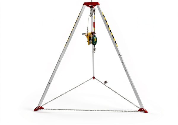 Confined Space Tripod Kit AOLIU – 2600lb Winch, Adjustable 5.2‑8ft-4