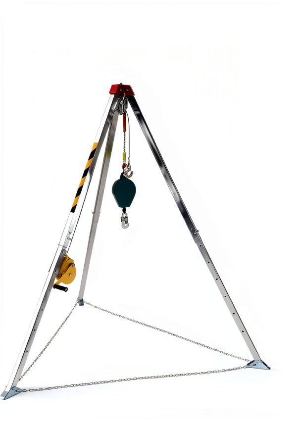 Confined Space Tripod Kit TROPOW 1200 lb Winch 49.2 ft Cable-4