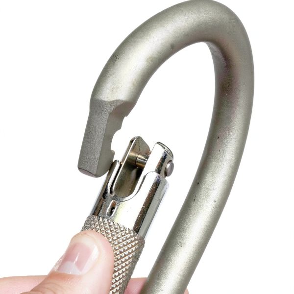 Guardian Fall Protection Pompier Hook 1850 Aluminum 3600 lb Gate-1