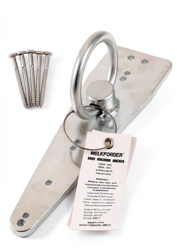 Bull Ring Roof Anchor WELKFORDER Zinc Plated Steel 50k lb-0