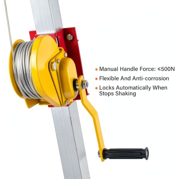 Confined Space Tripod Kit TRSMIMA Duty Rescue 1200lb Winch 7ft Legs-1