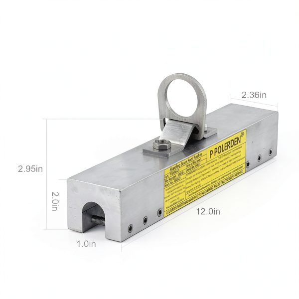 Standing Seam Roof Anchor Clamp, Reusable Roofing Anchors Fall Protection Safety Kits, No Drill Roof Anchor, OSHA/ANSI Compliant, Lightweight, Solid Aluminum Alloy-2