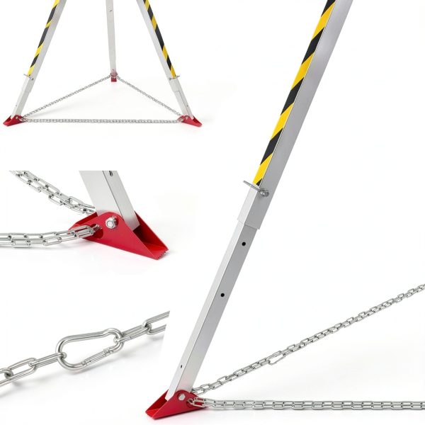Confined Space Tripod Kit TRSMIMA Duty Rescue 1200lb Winch 7ft Legs-5
